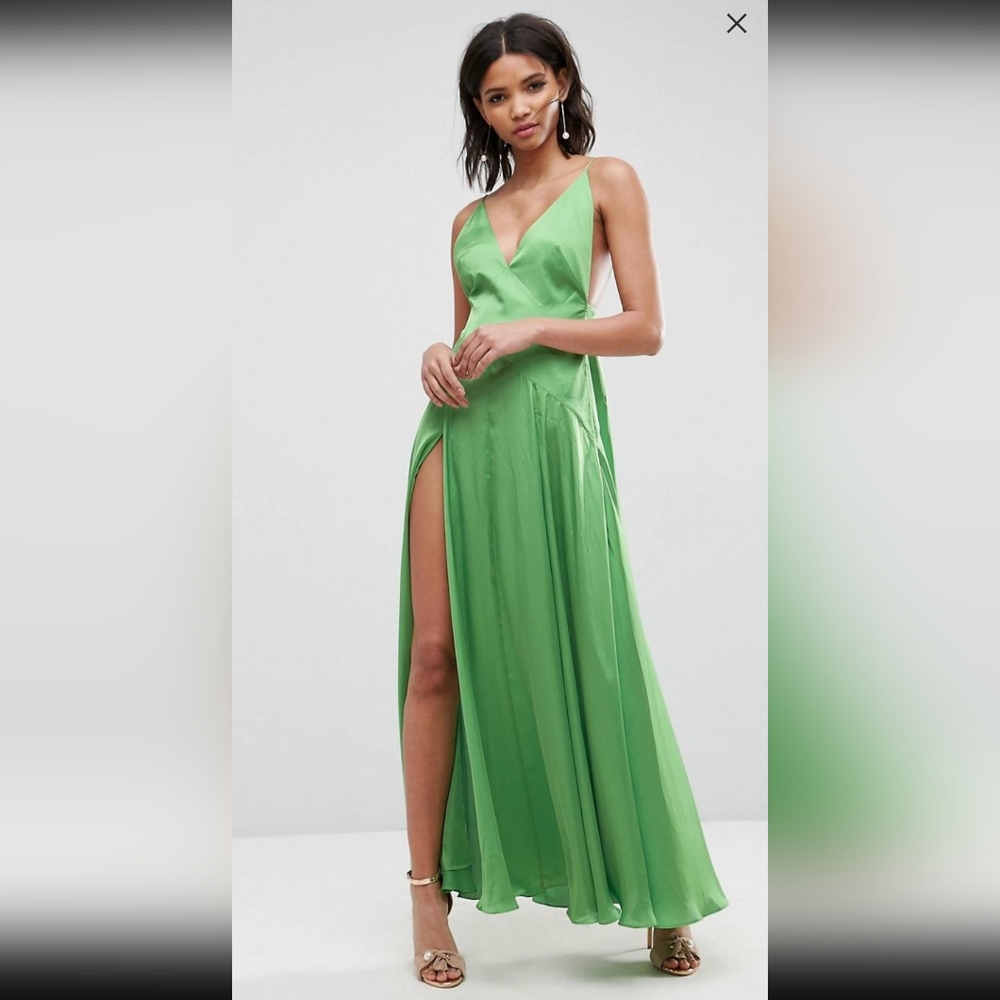 ASOS thigh split maxi dress